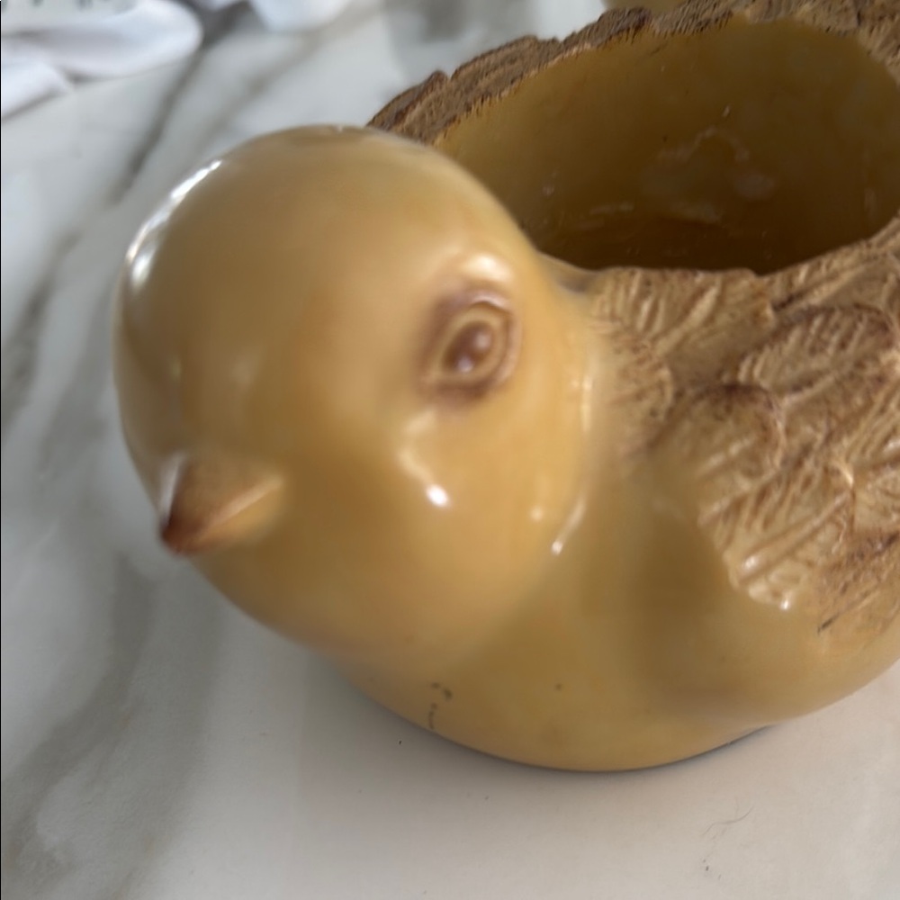 Set of Two Yellow Bird Candle Holders - Picture 3 of 3